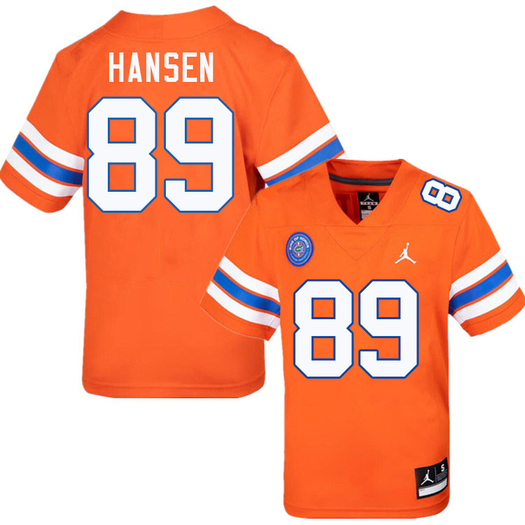 Hayden Hansen Florida Jersey,Florida Gators #89 Hayden Hansen Jersey Youth Uniforms-Throwback Orange